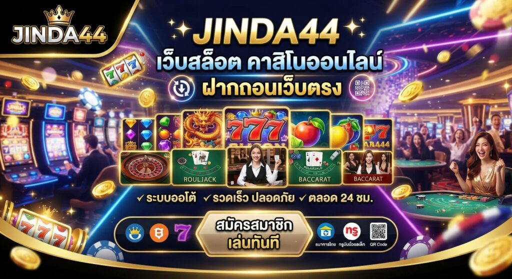 jinda44 เว็บสล็อต รวมความบันเทิงออนไลน์ครบในที่เดียว